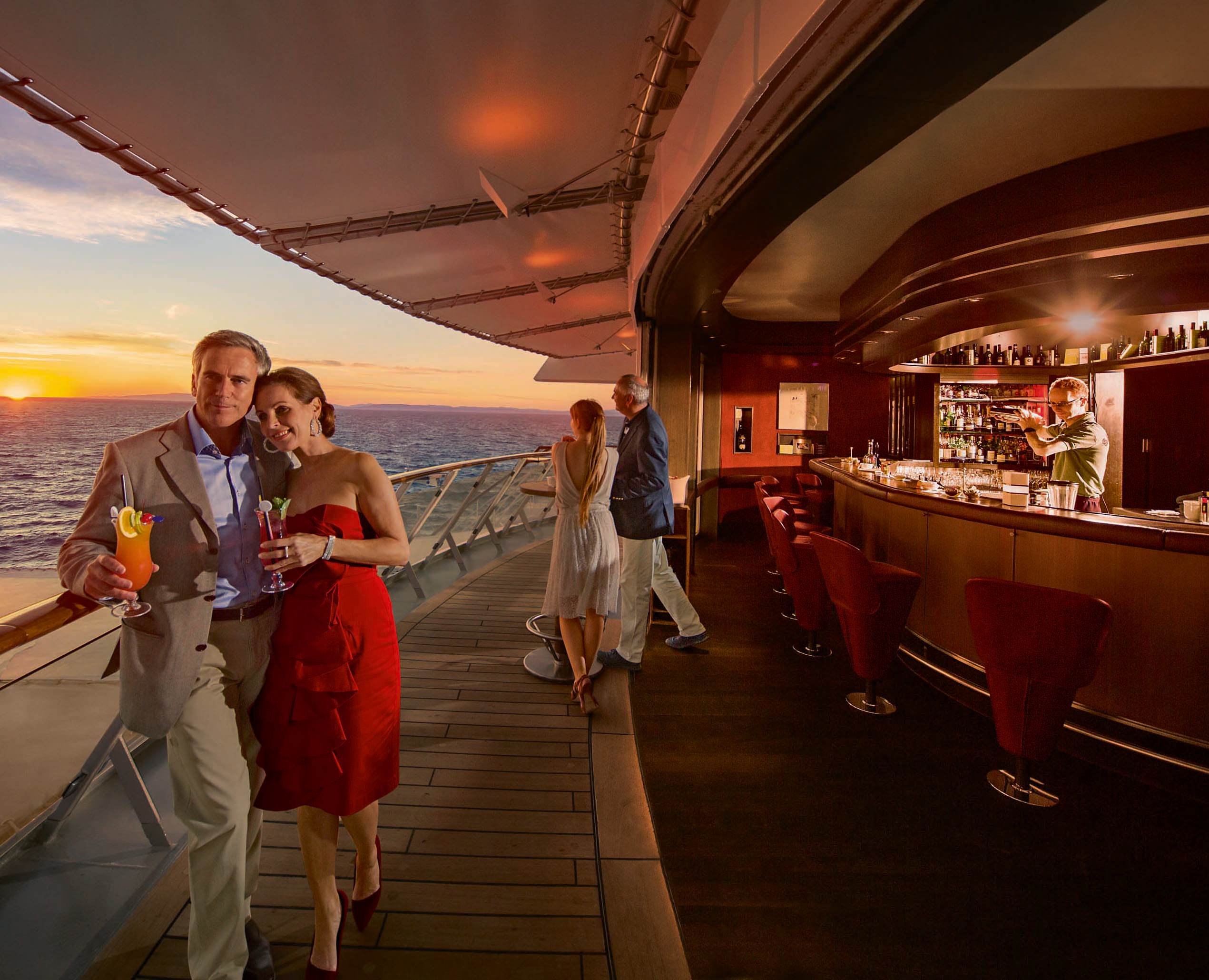 Cocktailbar med utsikt