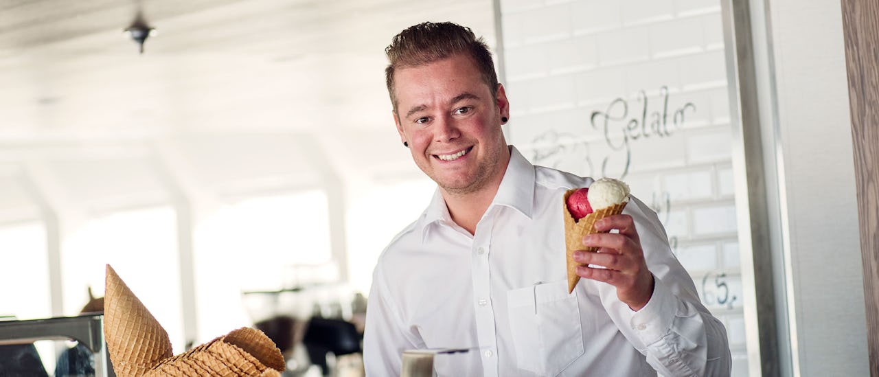 Svalka dig på glassbaren Multe