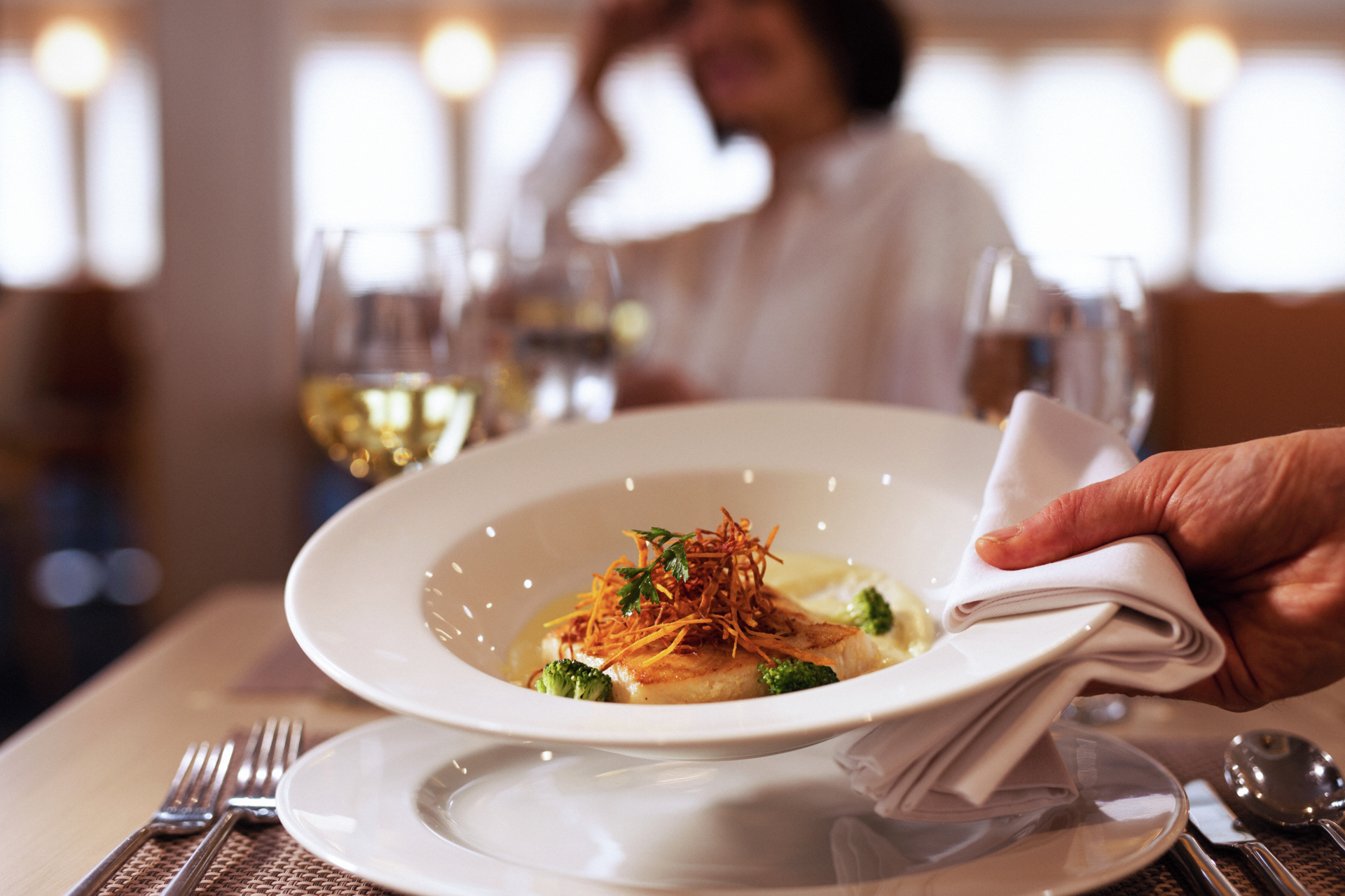 Köksteamet använder lokala och ekologiska råvaror i alla rätter