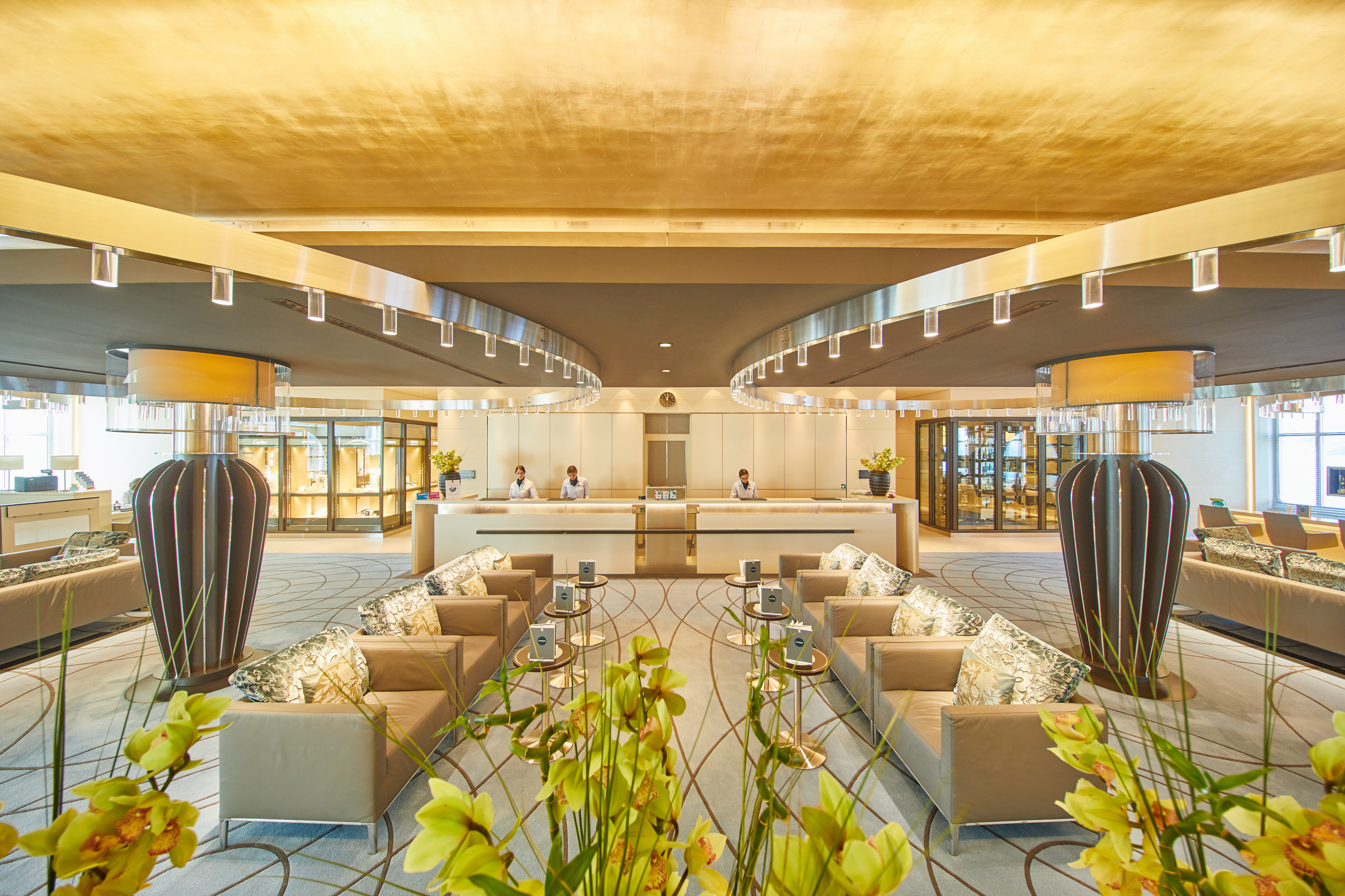 The reception is part of MV EUROPA 2’s Atrium